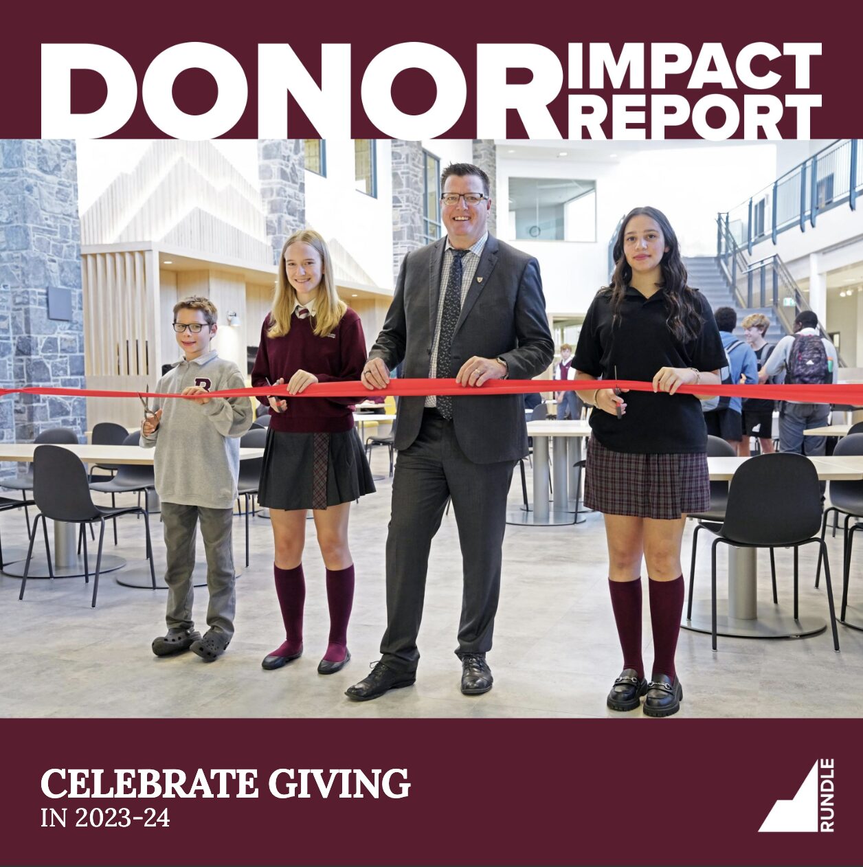 Cover of the 2023-24 Donor Impact Report